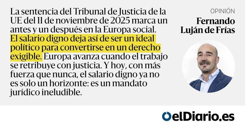 Salarios mínimos: Europa ya no admite sueldos que condenen a la pobreza Salarios mínimos: Europa ya no admite sueldos que condenen a la pobreza