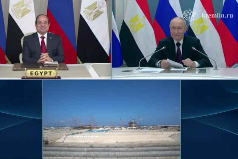 Путин пожелал Ас-Сиси «атомной энергии»