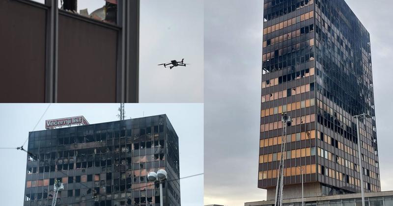 FOTO/VIDEO Gotov statički pregled Vjesnika: 'Konstrukcija je izgubila dio nosivosti i nesigurna je'