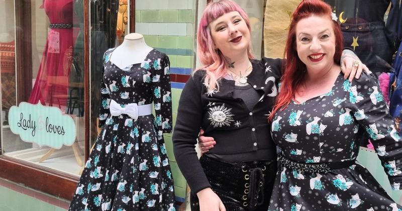 Vintage fashionista launches clothing range in collaboration with tattoo artist