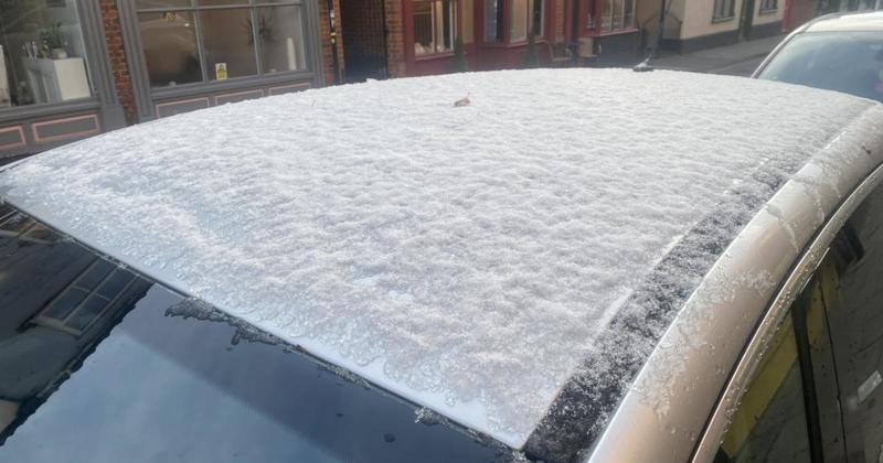 Chilly forecasts ahead as Norfolk gets the lightest of dustings of the white stuff
