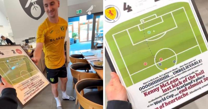 Norwich City skipper gets special piece of memorabilia after Scotland heroics