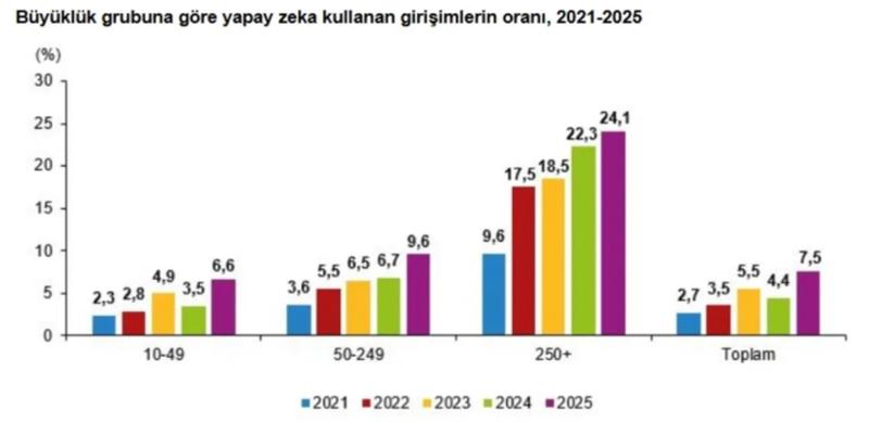 Türkiye'nin yapay zeka gerçeği: TÜİK verileri dijital dönüşümdeki derin uçurumu gösteriyor