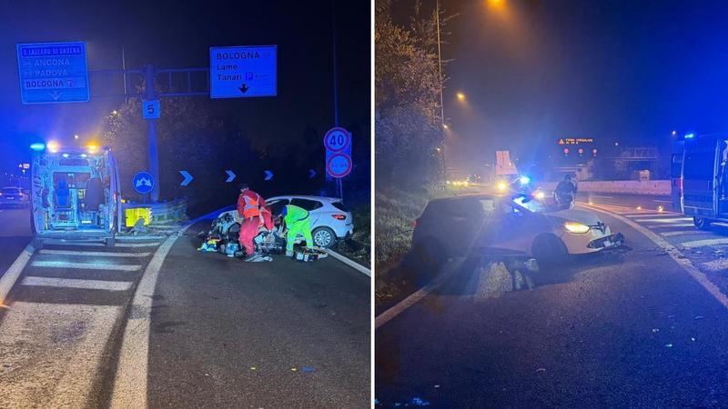 Tragedia in tangenziale: va a sbattere contro la cuspide dell’uscita e muore