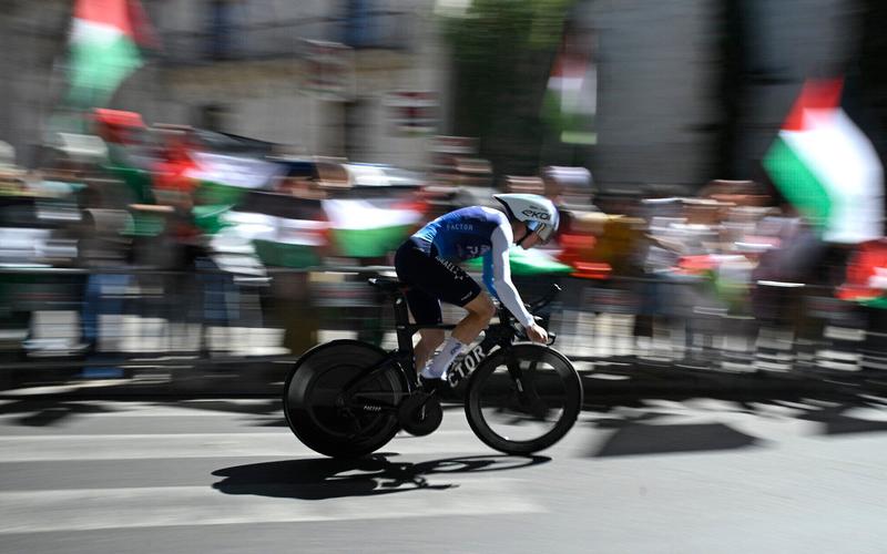Israel-Premier Tech to rebrand after being barred from cycling race, targeted by protesters