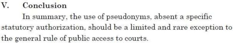 Takeaways for California Lawyers from the Second District's New Pseudonymity Case
