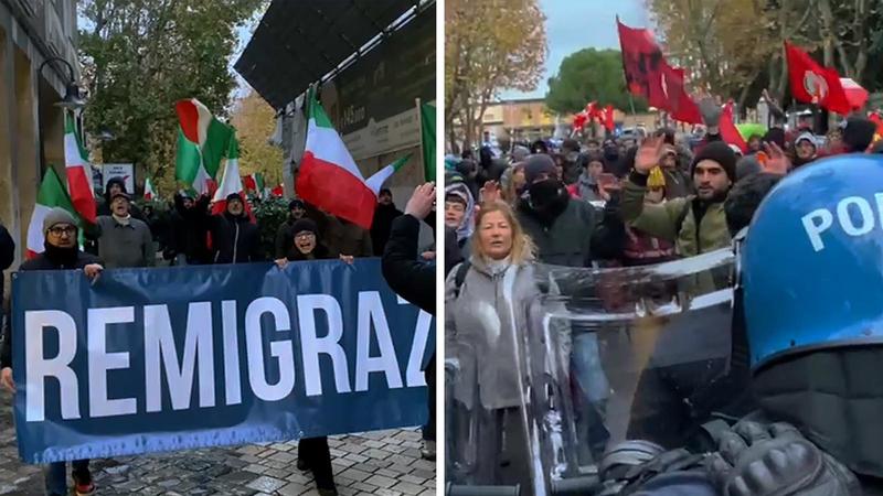 Doppia manifestazione: Remigrazione e centri sociali su fronti opposti