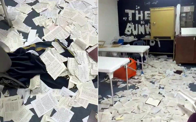 Yemenite synagogue in central Israel vandalized, holy books ripped apart