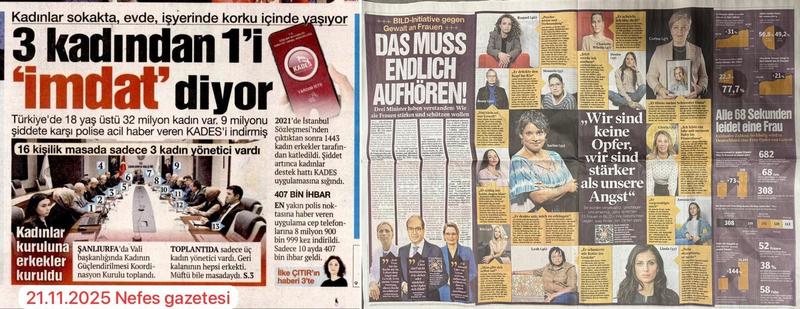 Almanya’da her 68 saniyede bir kadın şiddete uğruyor Almanya’da her 68 saniyede bir kadın şiddete uğruyor