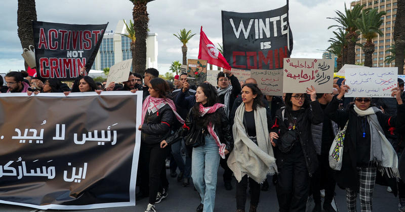 Tunisians escalate protests against Saied, demanding return of democracy Tunisians escalate protests against Saied, demanding return of democracy