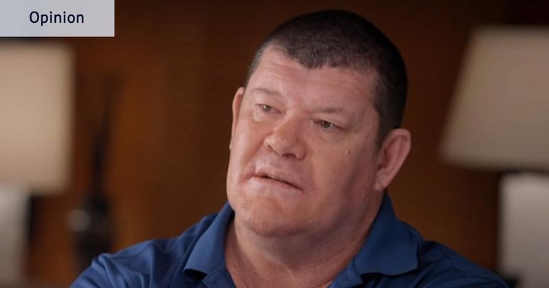 James Packer’s hate vomit lands on curious shoes