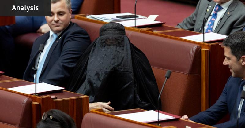 Hanson’s stupid burqa stunt gives Ley a chance to break free of her clutches