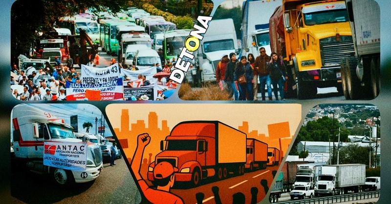 México enfrenta más que protestas callejeras: Bloqueo nacional de camioneros y campesinos