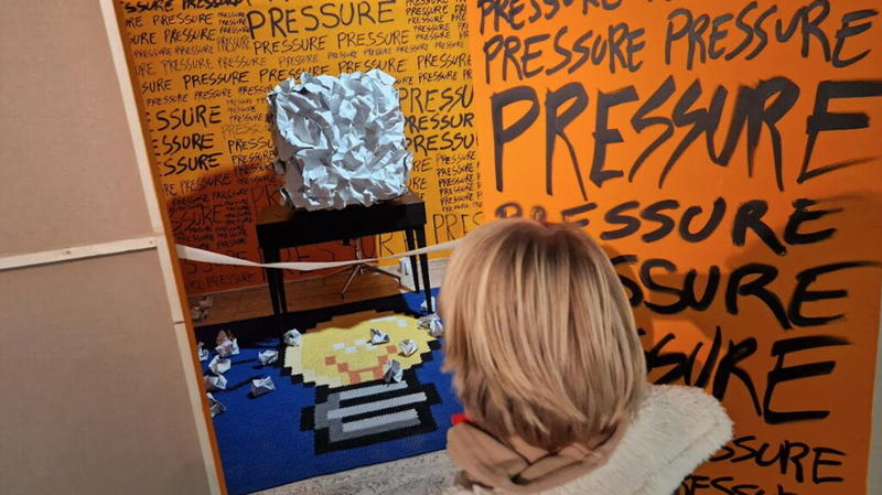 Roma Arte in Nuvola, vista da mezzo metro più in basso