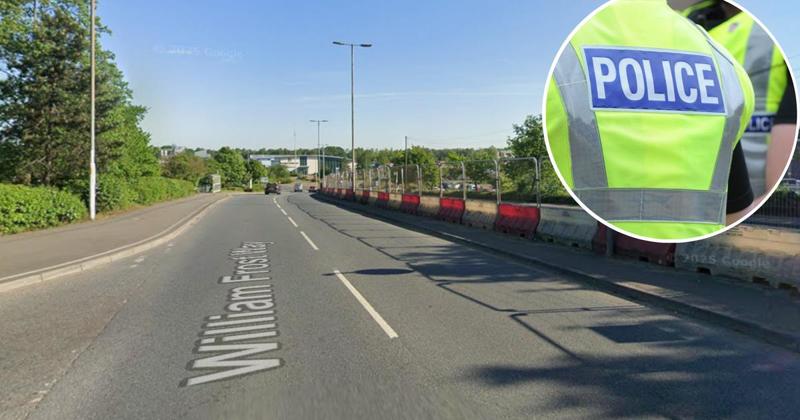 Crash involving car and lorry closes road at retail park