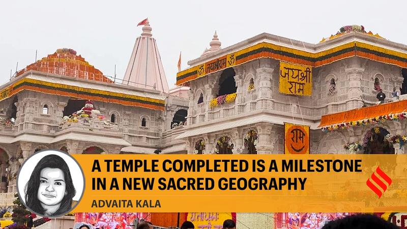 A temple completed is a milestone in a new sacred geography
