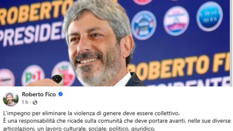 Fico, il primo post socialÂ da presidente Ã¨ per le donne: Â«Bisogna combattere il maschilismo, la cultura del possesso, ogni violenzaÂ»
