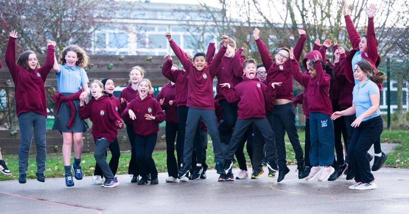 Deluge and gale force winds didn't dampen Gaywood Primary School run