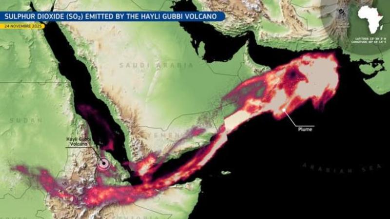 Etiopia, il vulcano Hayli Gubbi si risveglia dopo 10.000 anni