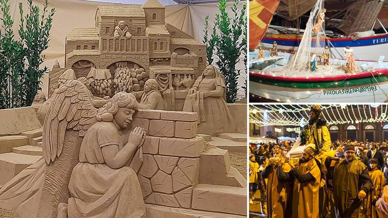 Presepe di sabbia: sarà il più grande di sempre, 700 metri quadrati