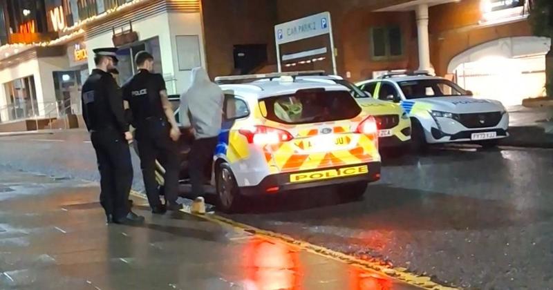Police chase suspects after incident at Wetherspoons pub Police chase suspects after incident at Wetherspoons pub