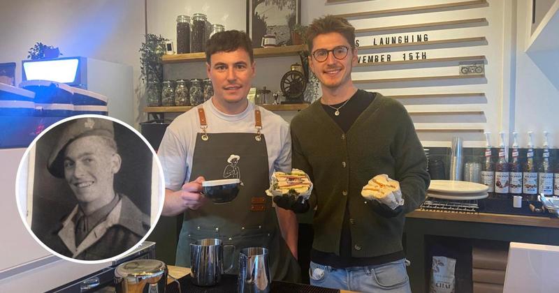 Cafe owner receives unexpected visit from historian Cafe owner receives unexpected visit from historian