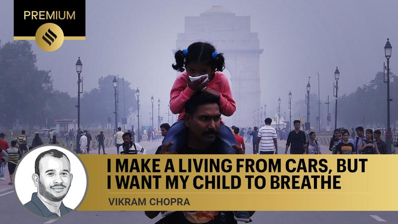 My livelihood comes from cars. For my child's future, I ask govt to restrict cars, anything that poisons our air