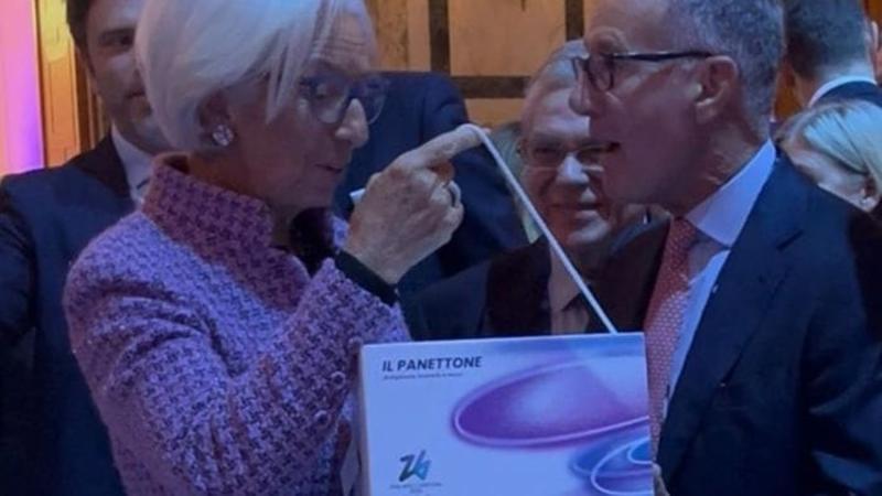 Il panettone made in Borgo Palazzo conquista Christine Lagarde Il panettone made in Borgo Palazzo conquista Christine Lagarde