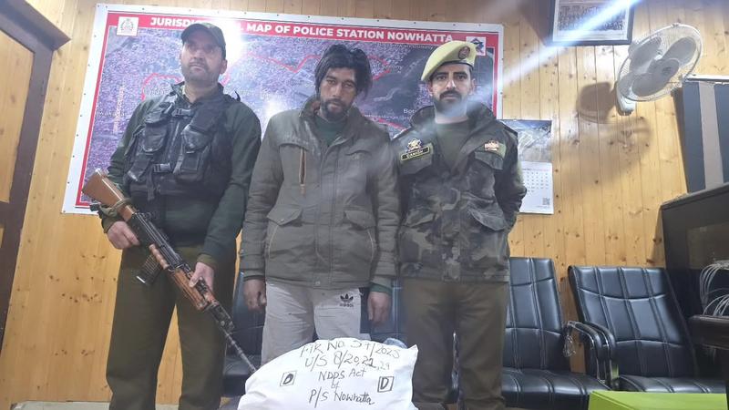 Police Bust Charas Module in Srinagar,’Shaka’ arrested