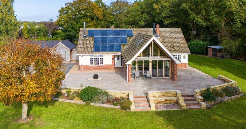 Detached home with forest access for sale at offers over £650,000