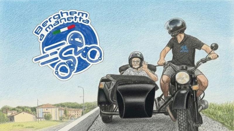 Giro in sidecar, «Berghem a manetta»in pista per anziani, disabili e bimbi