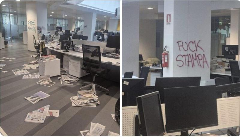 Assalto a “La Stampa”: escalation propalestinese e proteste in tutta Italia