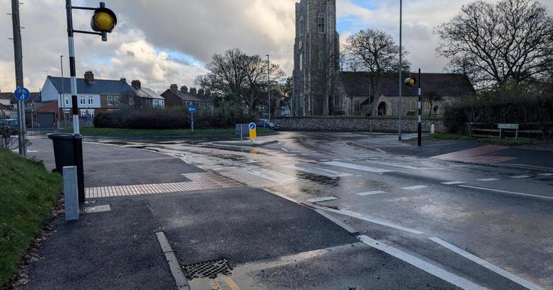 'Dangerous' zebra crossing and cycle lane causing confusion for drivers 'Dangerous' zebra crossing and cycle lane causing confusion for drivers