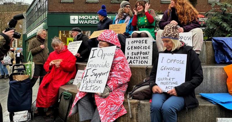 10 arrested in Palestine Action protest in city 10 arrested in Palestine Action protest in city