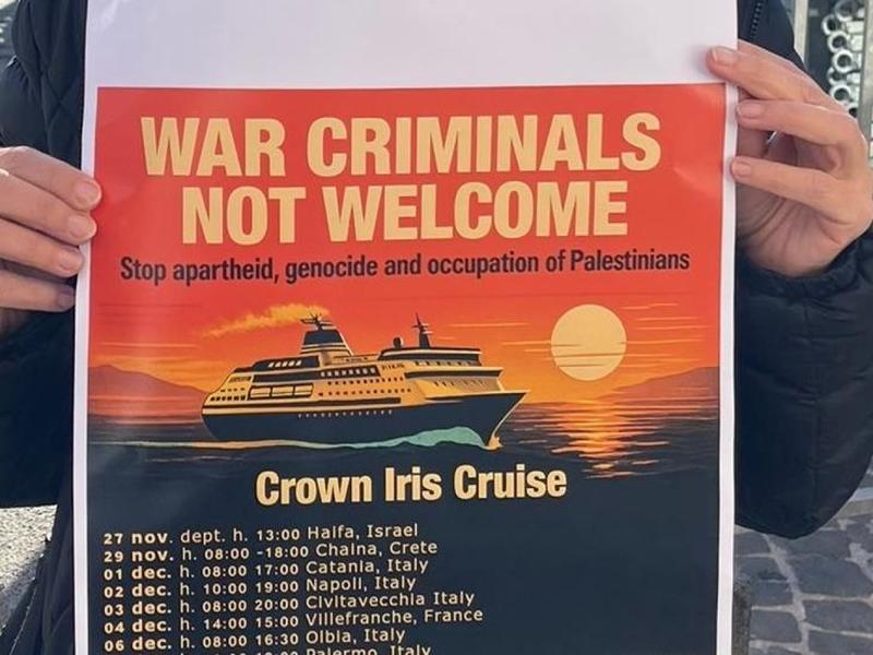 Â«I criminali di guerra non sono benvenutiÂ», pro-Pal chiedono controlli sui turisti israelianiÂ 