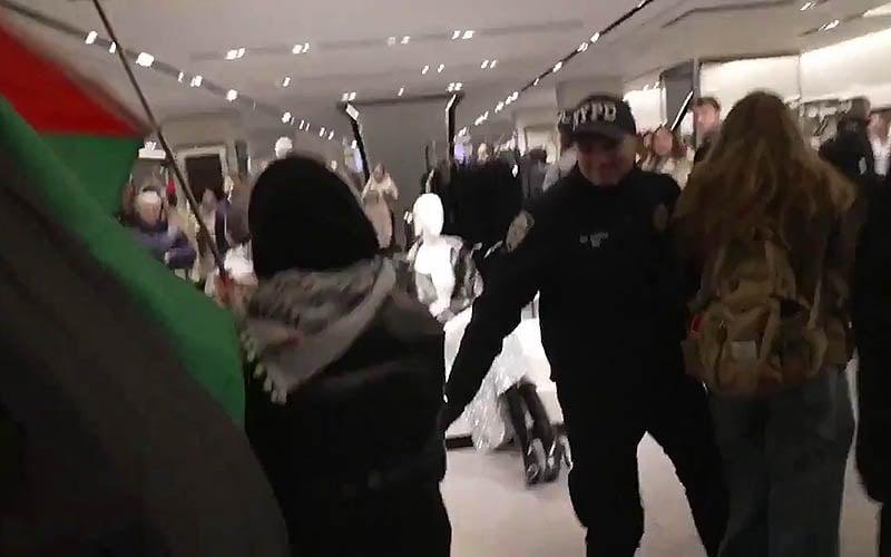 Anti-Israel protesters storm Manhattan Zara store on Black Friday