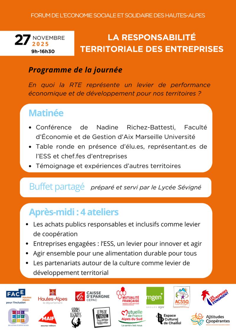 Mois de l'ESS 2025 : Forum ESS 05 