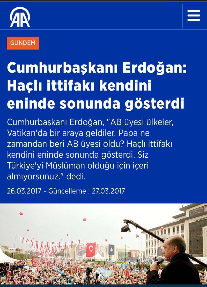 “Haçlı” diyen dün sizdiniz, bugün kırmızı halı seren de siz: Bu kadar çelişki siyasete sığar mı? “Haçlı” diyen dün sizdiniz, bugün kırmızı halı seren de siz: Bu kadar çelişki siyasete sığar mı?