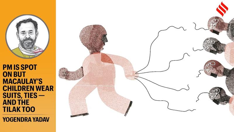 PM is spot on but Macaulay’s children wear suits, ties — and the tilak too