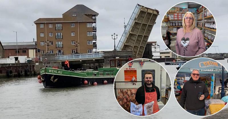 Market traders hit out at 12 DAY bridge closure ahead of Christmas