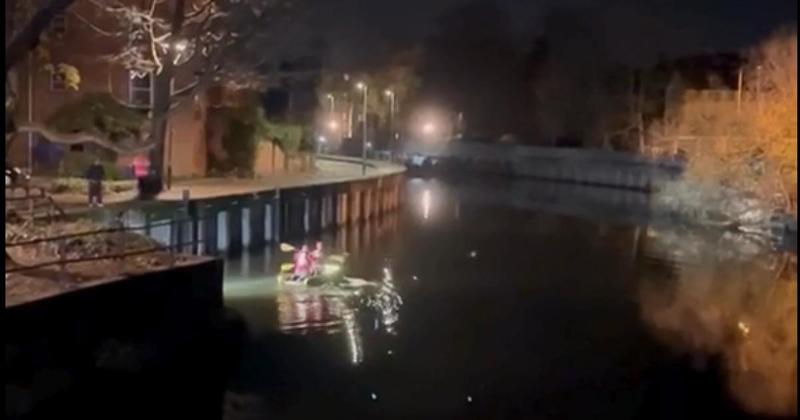 WATCH: Dramatic boat rescue after person found in water