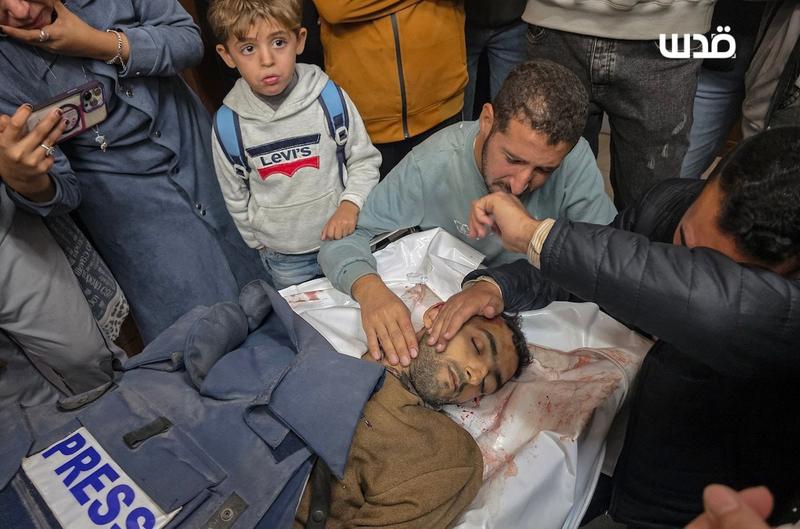 Filistinli Gazeteci Mahmud Vadi Şehit Oldu Filistinli Gazeteci Mahmud Vadi Şehit Oldu