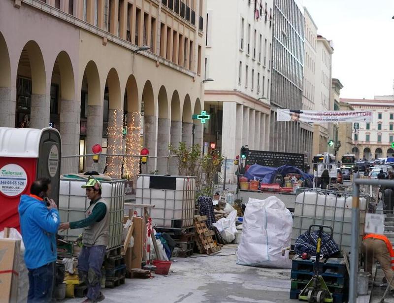 Livorno, stop lavori per un mese in via Grande – Il motivo e la data di fine cantiere