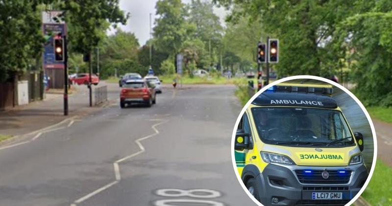 Delays on busy city road after three car pile-up