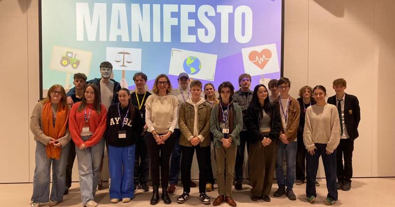 Gwent school pupils encouraged to get stuck-in with democracy