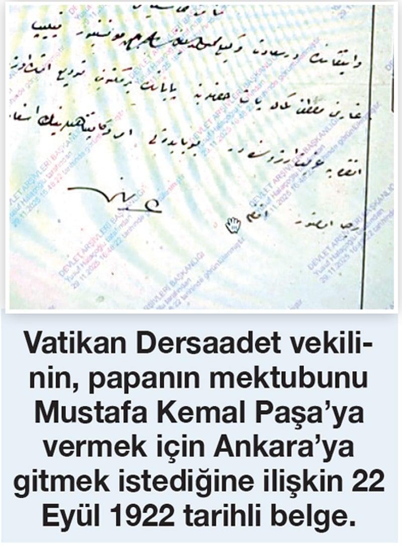 Atatürk, Papa’yı kabul etti mi?