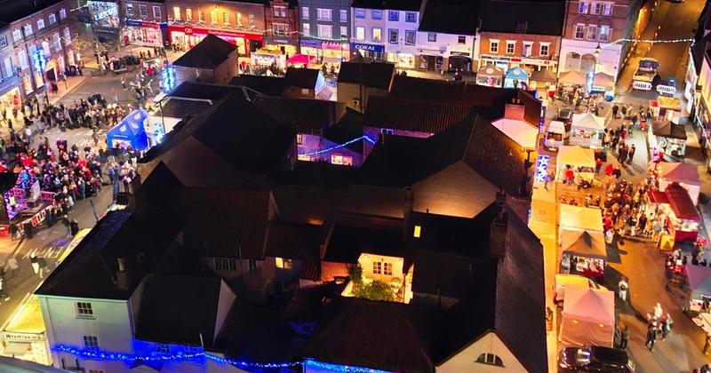 Hundreds delight in festivities as town lights up for Christmas