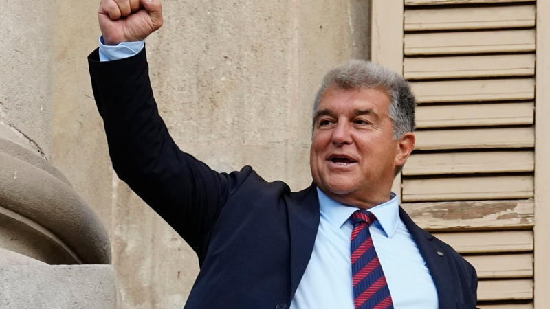 Raúl Varela retrata a Laporta: 