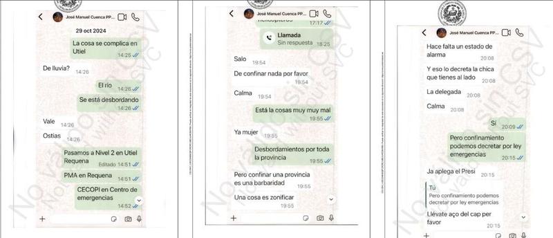 Las órdenes de la mano derecha de Mazón a Salomé Pradas: 