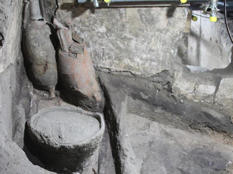 Nell'Antica Pompei gli schiavi mangiavano meglio dei padroni: rivenuti un cestoÂ di frutta e anfore con fave